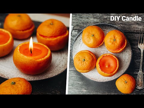 YOU MUST TRY THIS! DIY Tangerine Candle Tutorial