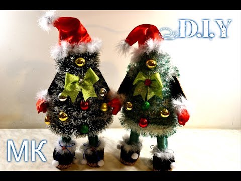 🎄Елочки-Санты своими руками🎄/DIY/Tutorial/🎄How To Make Christmas Tree🎄