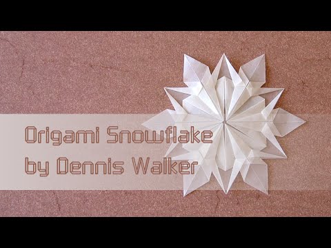 Christmas Origami Instructions: Snowflake (Dennis Walker)