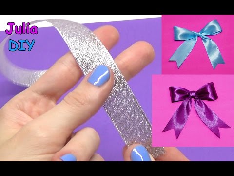 DIY crafts - How to Make Bow / Simple Way to Make ribbon bow / diy decorative bow / Julia DIY