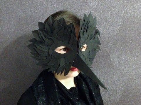 Как сделать маску птицы своими руками из бумаги - Скрапбукинг с детьми 3 / Aida Handmade
