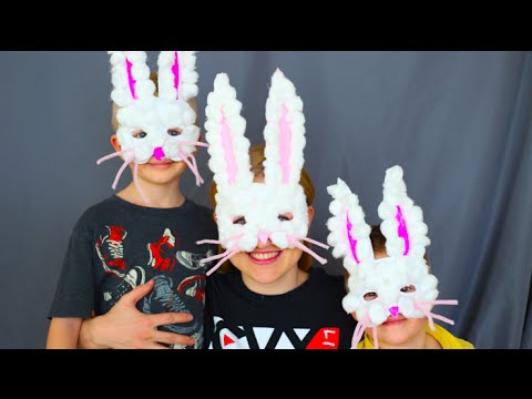 How To Make Easter Bunny Masks! Kids Craft!