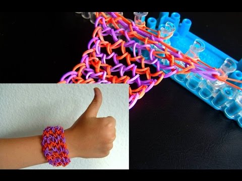 Как плести браслеты из резинок на станке - Rainbow Loom, Loom Bands