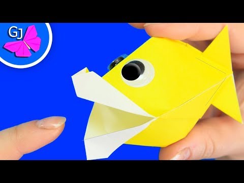 Оригами Игрушки Антистресс Говорящая Рыбка из бумаги
