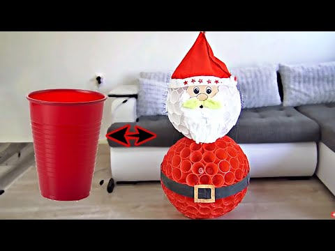 DIY Santa Claus from CUPS | Christmas decor