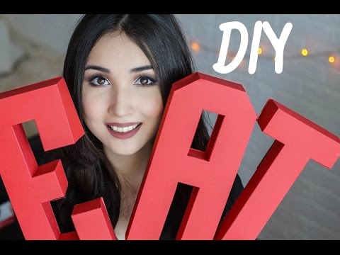 DIY: 3D буквы из бумаги / Fancy Smth.