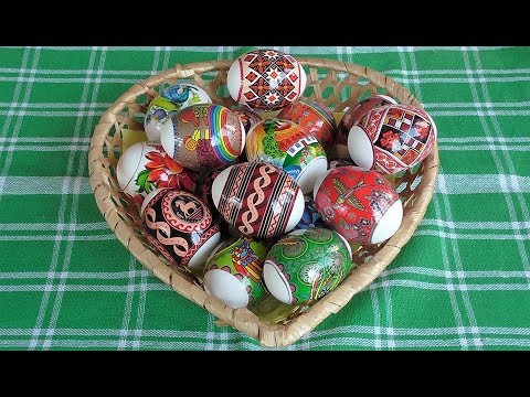 Пасхальные яйца Термонаклейки How to make beautiful Easter eggs.Thermal labels