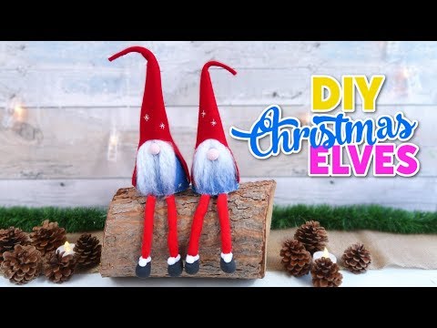 Crafts for Xmas decoration DIY, how to make Santa Claus elves- Christmas ornaments DIY