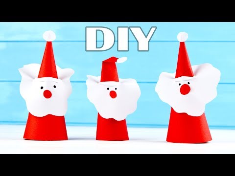 DIY Santa Claus of paper ❄ Christmas Ideas