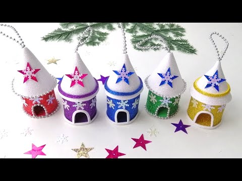 Новогодний Домик из фома 🎄Ёлочные игрушки своими руками 🎄Поделки на Новый Год