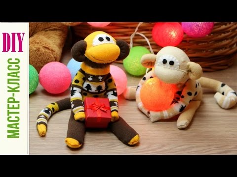 Как сделать Обезьянку своими руками / DIY Monkey of Socks