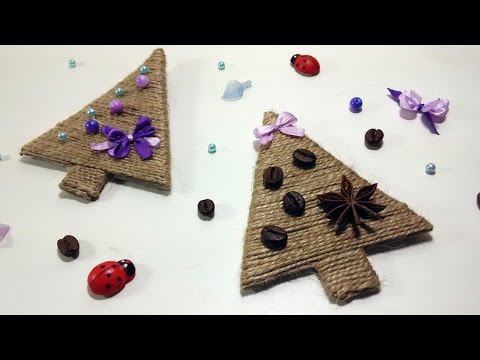 DIY Елка СВОИМИ РУКАМИ / Twine Christmas Tree DIY / Мастер класс 🐞 Afinka