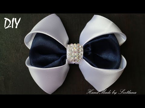 Бантик из атласной ленты 🎀Laço de Cetim 🎀 Satin Ribbon bow 🎀laço de fita