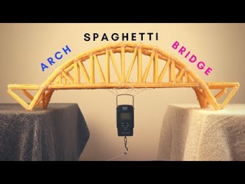 Making a Spaghetti Bridge and Testing it! 🍝