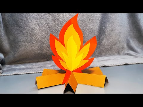 DIY Paper Campfire 🔥 How to Make a Bonfire at Home