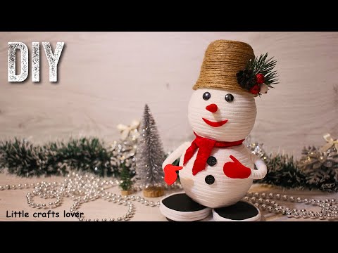 Как за 5 минут из носка сделать милого снеговика: видео мастер-класс