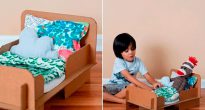 кровать для куклы из картона