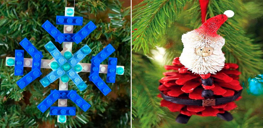 Простые новогодние игрушки на елку из бумаги — идеи для поделок своими руками с детьми