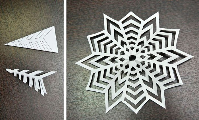 Снежинки из модулей оригами — мастер-класс с фото пошагово