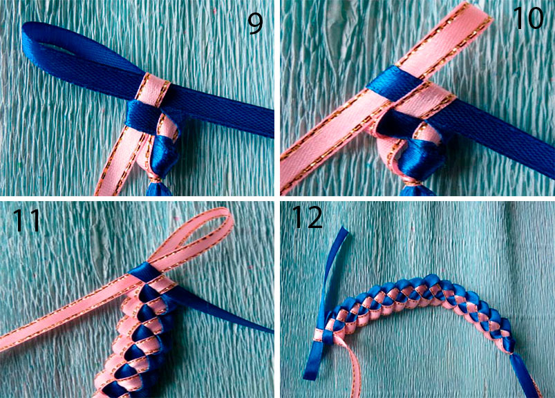 Плетение из ленточек: схемы плетения в различных техниках