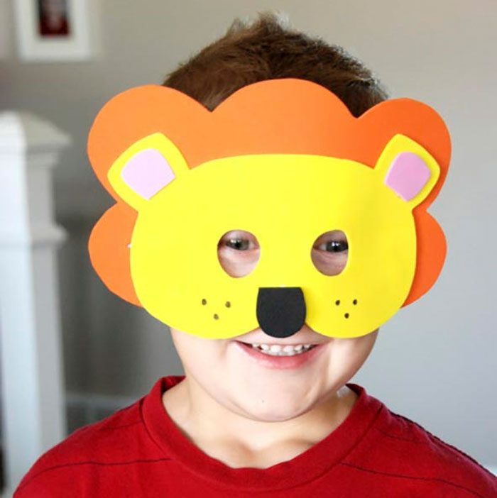 Шаблоны масок животных для детей на голову
