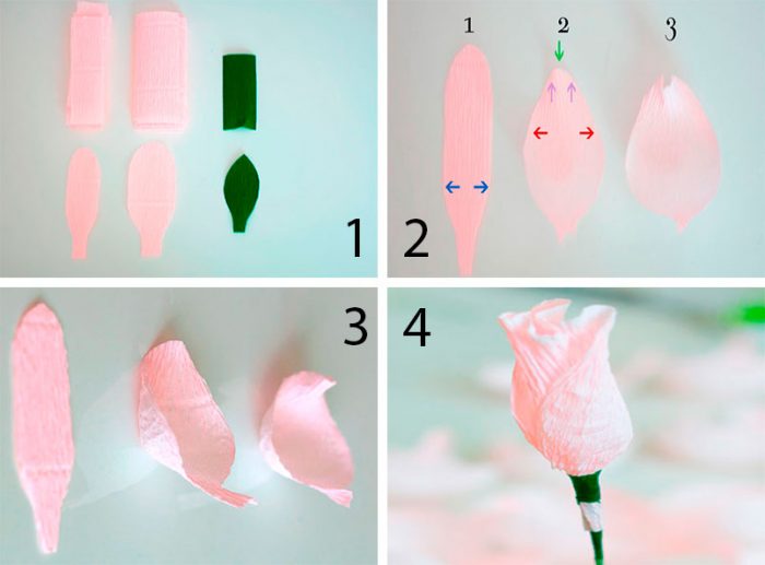 Шикарные цветы из гофрированной бумаги: 40 фото-идей + пошаговый мастер-класс