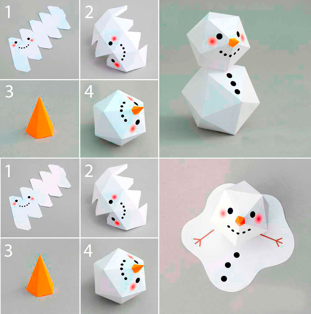 Поделки поэтапно 1 класс. Снеговик из бумаги объемный. Обьемный снговик из бумага. Объясный Снеговик из бумаги. Объемные новогодние фигуры из бумаги.
