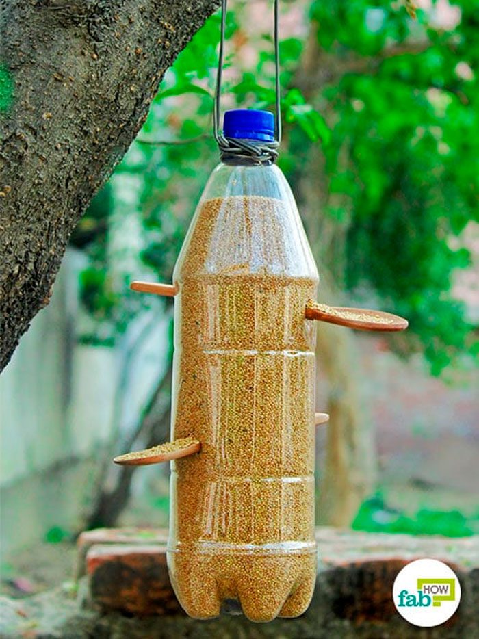 Кормушка из пластиковой бутылки 