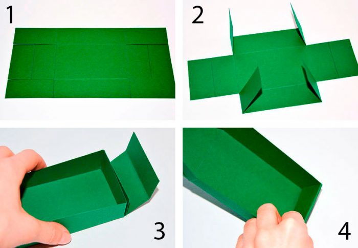 как сделать шкатулку из картона