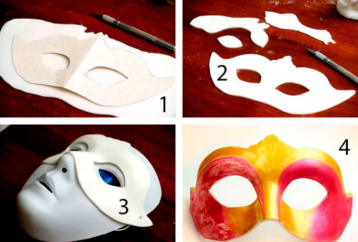 Учимся делать новогодние маски