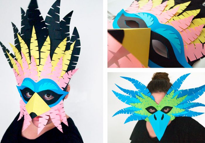 Креативная маска из бумаги мастер-класс
