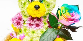 Поделки из живых цветов