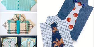 Открытка «рубашка с галстуком»