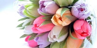 Тюльпаны из конфет