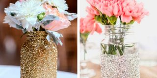 Вазы из стеклянных банок